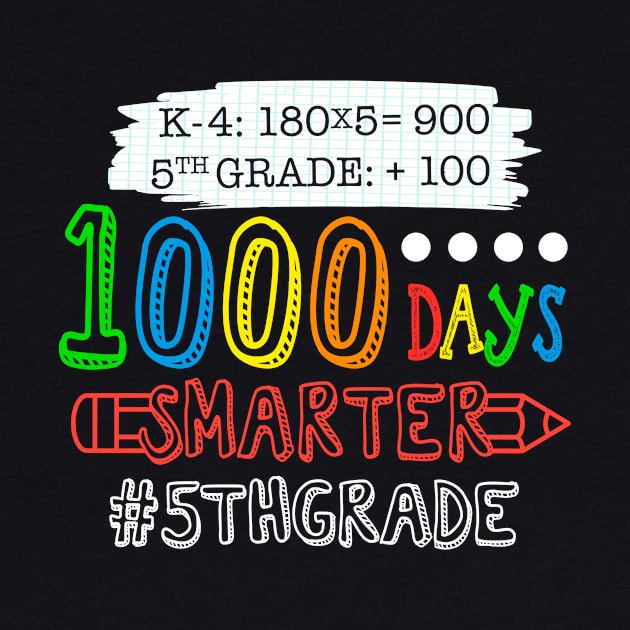 1000 Days Smarter - Fifth 5th Grade Teacher Student School by DanielHeresmo